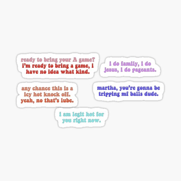 the wilds quote pack Sticker