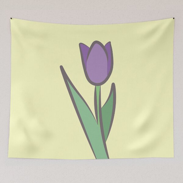 Item preview, Beautiful Minimalist Tulip Flower - Purple designed and sold by AddisonArtworks.