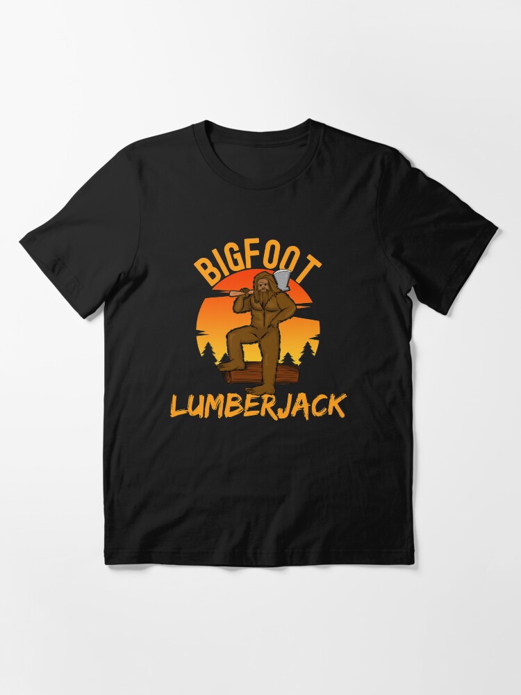 Alternate view of bigfoot lumberjack, sasquatch Essential T-Shirt