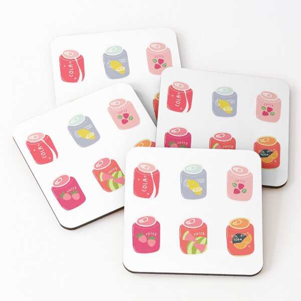 Item preview, Soda Can Juice Drink Sticker Pack - Cute Simple Colorful Designs designed and sold by yumiso.