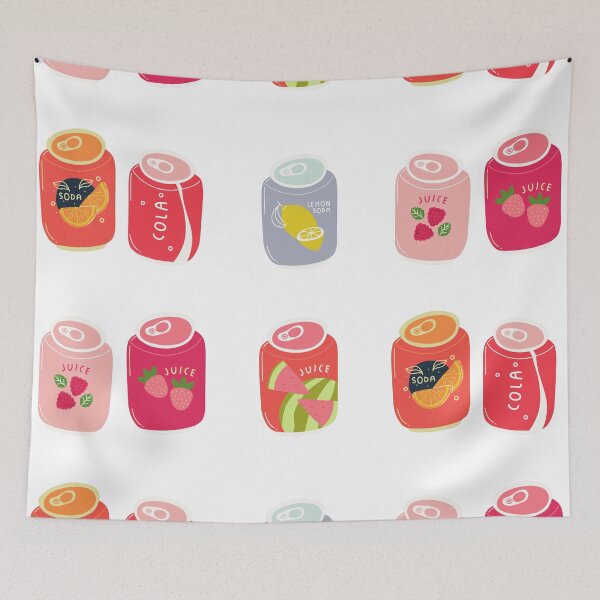 Item preview, Soda Can Juice Drink Sticker Pack - Cute Simple Colorful Designs designed and sold by yumiso.