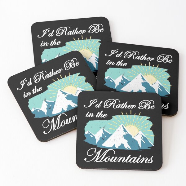 Item preview, I'd Rather Be In The Mountain Wanderlust Traveler Gift designed and sold by Tom2468.