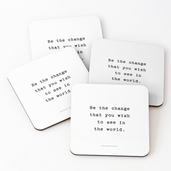 Item preview, Be the Change | Quote designed and sold by Wallpacas.