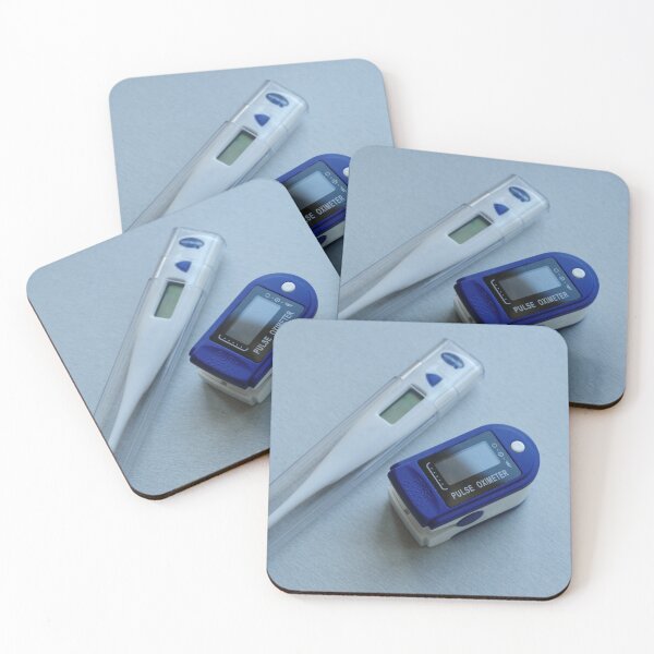 Item preview, Medical thermometer and Portable pulse oximeter close-up designed and sold by mrivserg.