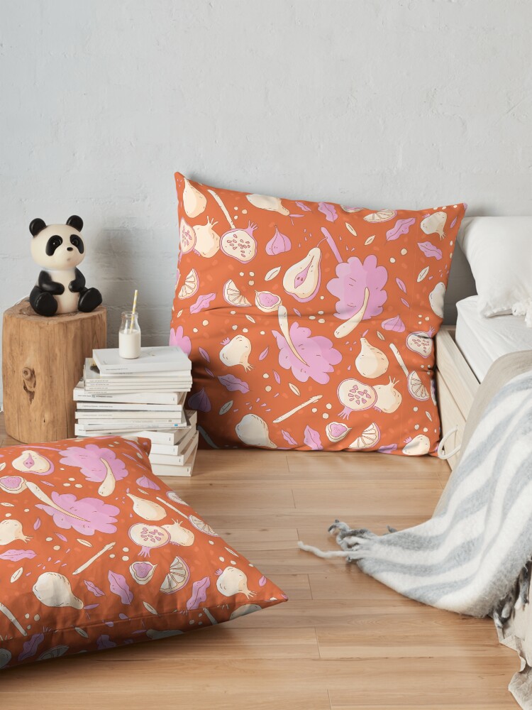 Alternate view of Autumn Vegetables Floor Pillow