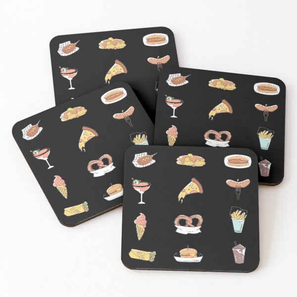 Item preview, Fast Food Sticker Pack - Hamburger, Fries, Pizza, Hotdog, Milkshake, etc. designed and sold by yumiso.