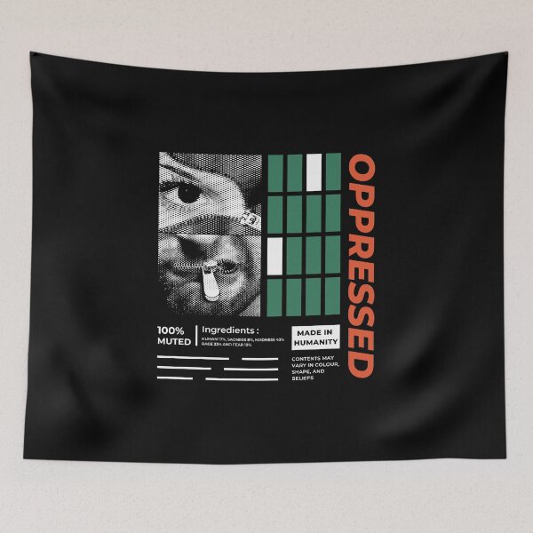 Aperçu de l'œuvre 100% MUTED - OPPRESSED créée et vendue par PSM Design.