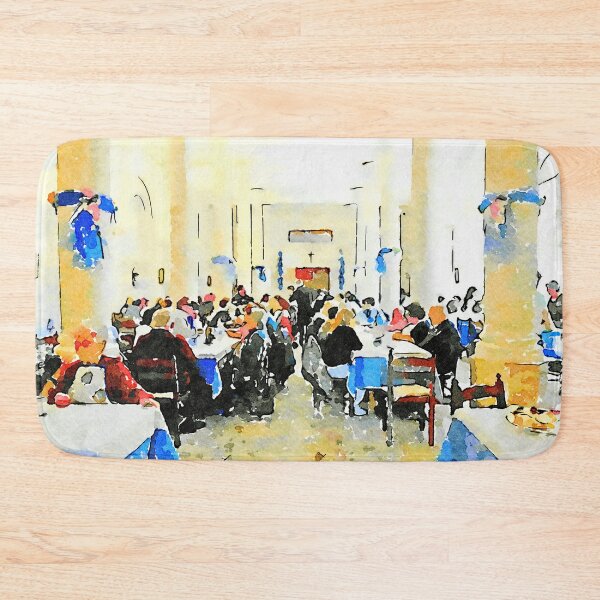 Item preview, Istituto Emiliani: elderly people at the table designed and sold by Giuseppe Cocco.
