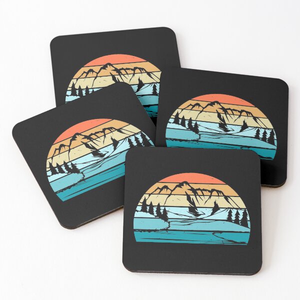 Item preview, Mountain Sunset Winter Camper Hiker Gift designed and sold by Tom2468.
