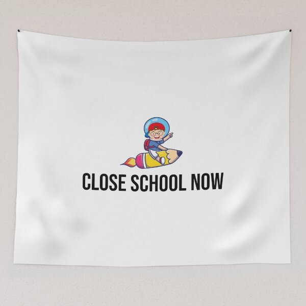 Item preview, Close school now rocket kid designed and sold by MerlinTea.
