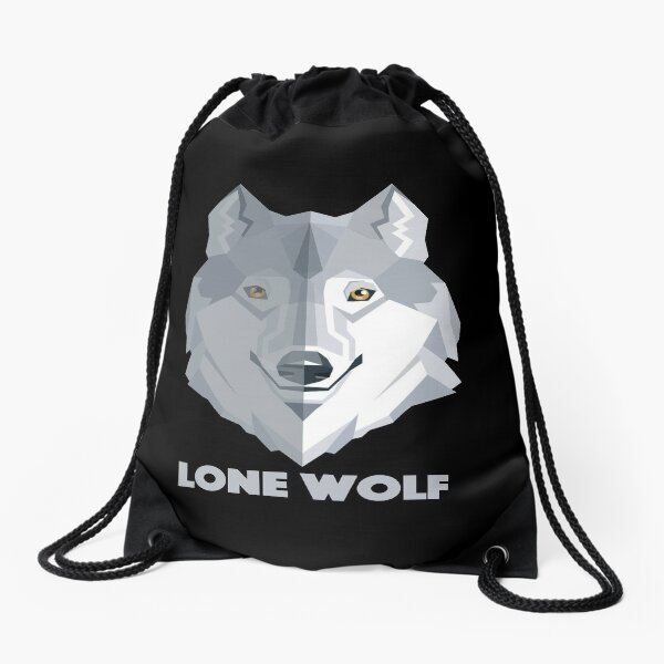 Wolf Sketch Drawstring bag Cool Wolf Bag Classy Wolf Art Drawstring Tote Wolf lover Gift Wolf Art Bag