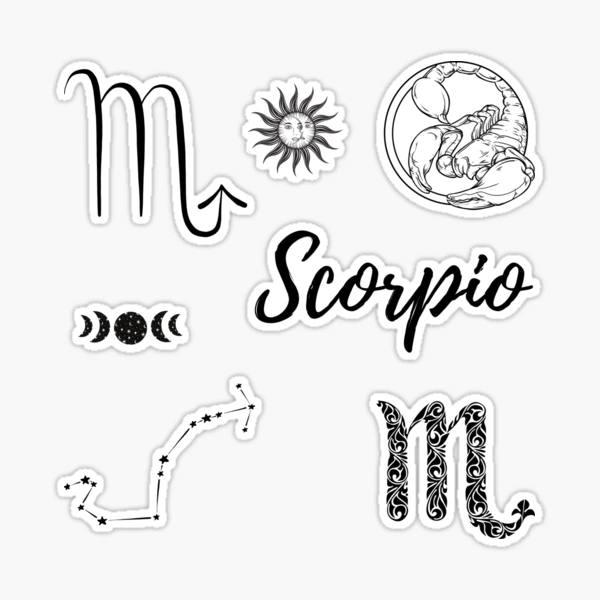 Scorpio Symbol Tattoo Design – Small Scorpio Design – Coyote Tattoo Designs