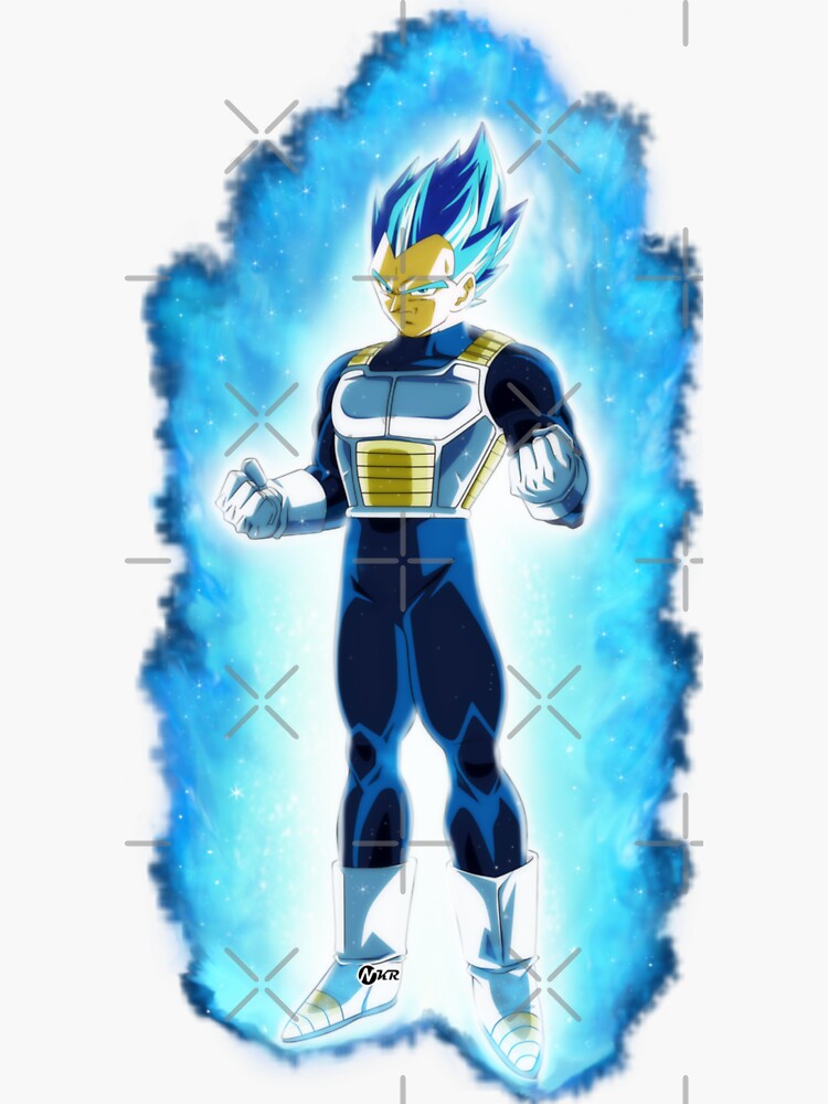 Desenho: Vegeta Super Saiyajin Blue Full Power