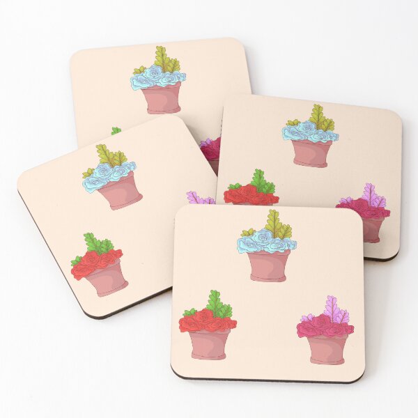 Item preview, Potted Plant, Multicolor Roses and Ferns  designed and sold by ForTheFrogWar.