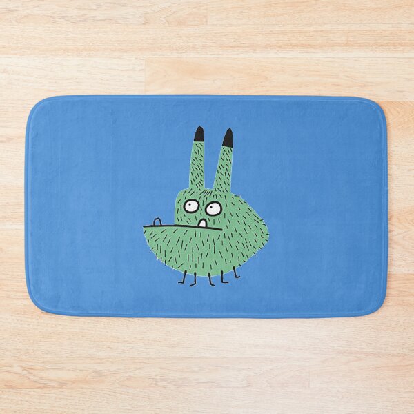 Item preview, Fred the green Monster with tall bunny ears and an overbite designed and sold by Nostrathomas66.