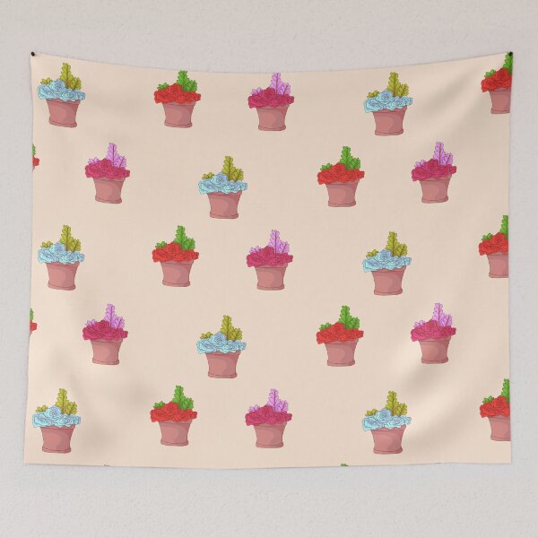 Item preview, Potted Plant, Multicolor Roses and Ferns  designed and sold by ForTheFrogWar.