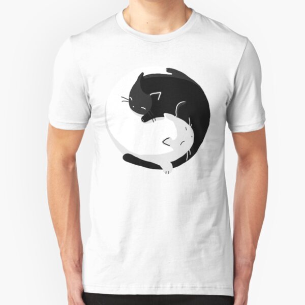 Yin Yang Cats - version 2 Slim Fit T-Shirt