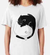 Yin Yang Cats - version 2 Slim Fit T-Shirt