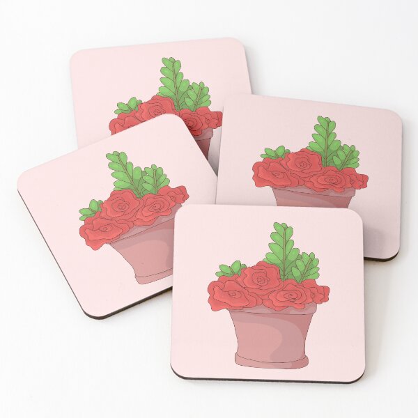 Item preview, Potted Plant, Roses and Ferns designed and sold by ForTheFrogWar.