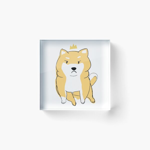 Item preview, Angry Chibi Shiba With a Crown designed and sold by lysabird.