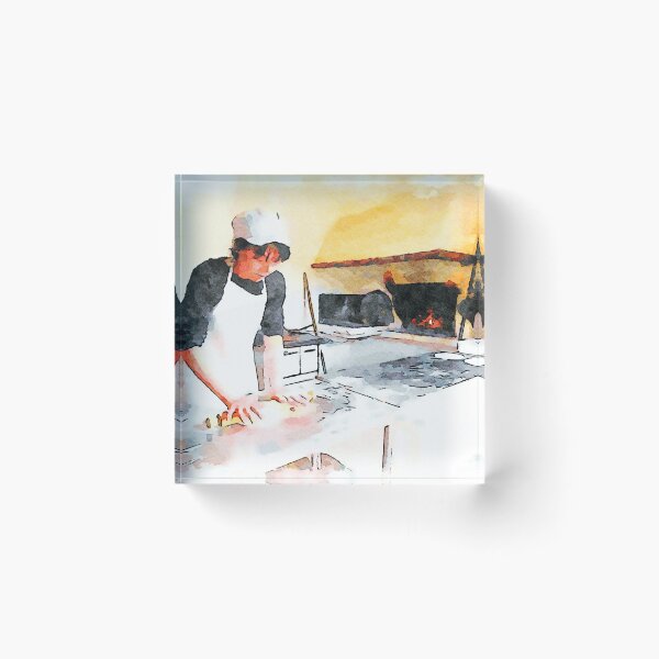 Item preview, Istituto Emiliani: girl makes bread designed and sold by Giuseppe Cocco.