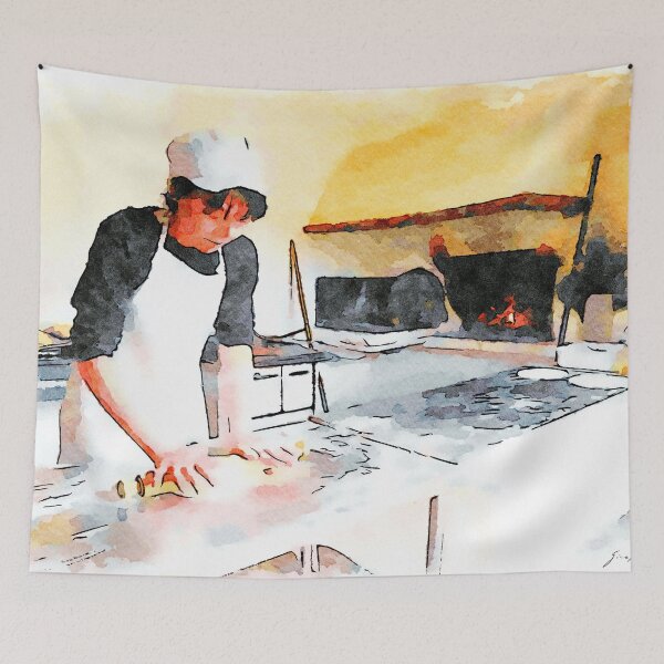 Item preview, Istituto Emiliani: girl makes bread designed and sold by Giuseppe Cocco.