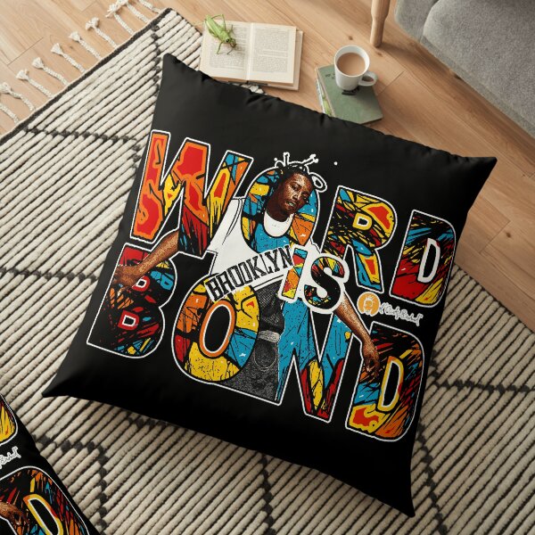 Word is Bond Ol Dirty Classic Vintage Hip Hop Art Floor Pillow