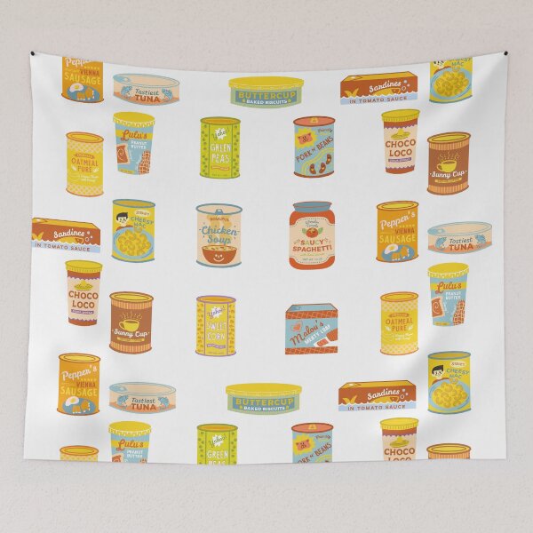Item preview, Canned Foods Sticker Pack - Colorful Cozy Designs designed and sold by yumiso.