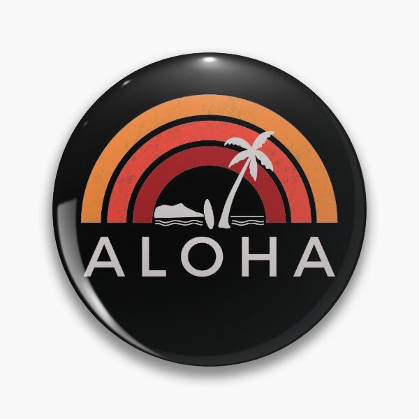 Item preview, Vintage Aloha Beach Palm Tree Hawaii Surf Hawaiian Tropical Design designed and sold by izmb.