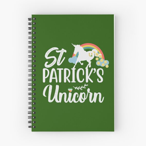 Item preview, St. Patrick's Unicorn with Rainbow White lettering designed and sold by SprightfulSeeds.