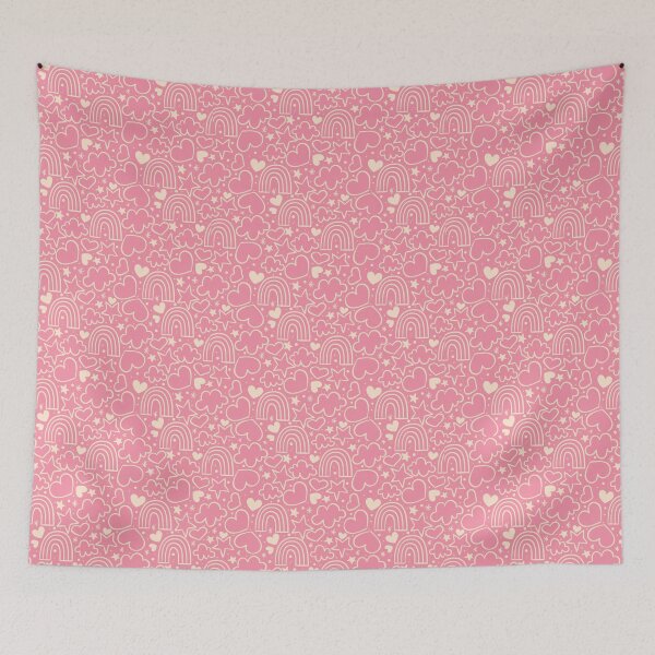 Item preview, Pink Hearts Pattern designed and sold by stickersworld31.