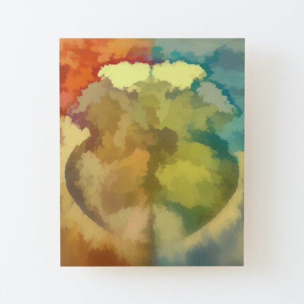 Ocean Bloom Wood Mounted Print
