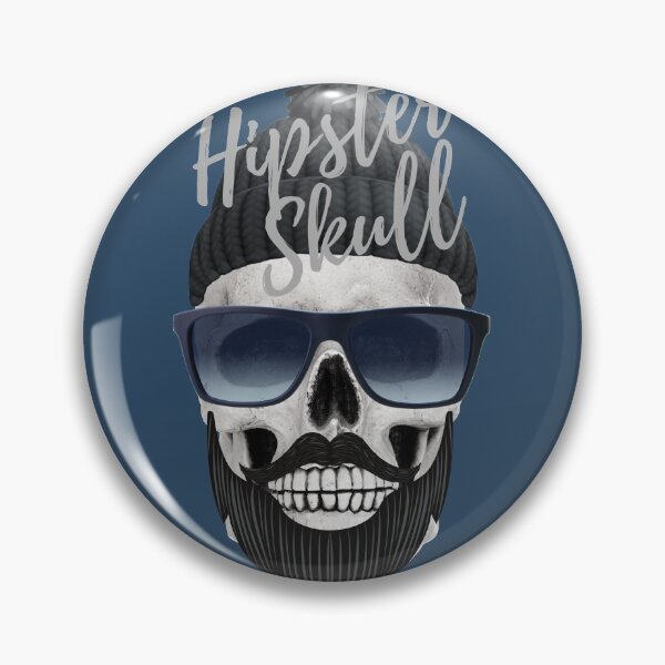 Item preview, Hipster skull designed and sold by Amliink.