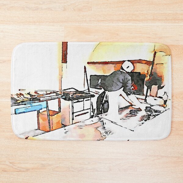 Item preview, Istituto Emiliani: girl makes bread designed and sold by Giuseppe Cocco.
