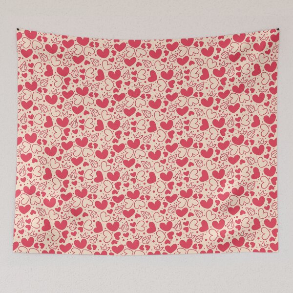 Item preview, Pink Hearts Pattern designed and sold by stickersworld31.