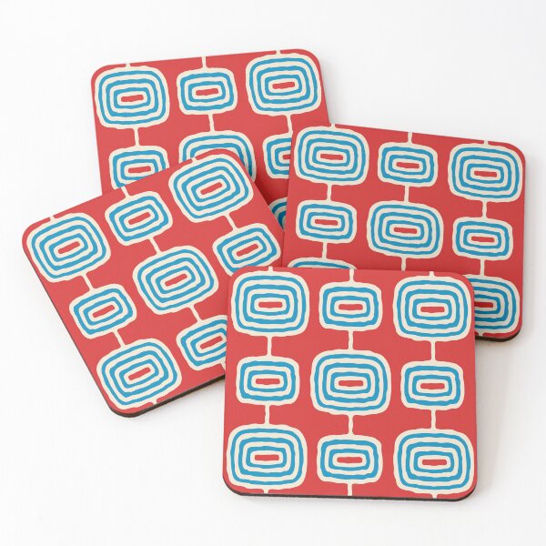 Artikelvorschau, Mid Century Modern Atomic Rings Pattern 644 entworfen und verkauft von tonymagnerart.