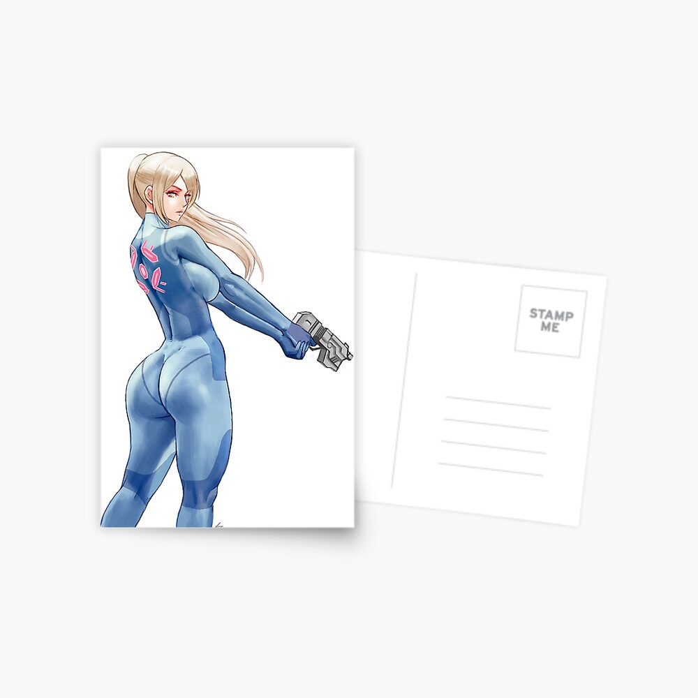 Lámina fotográfica for Sale con la obra «Samus Zero Suit» de Zefrableu |  Redbubble