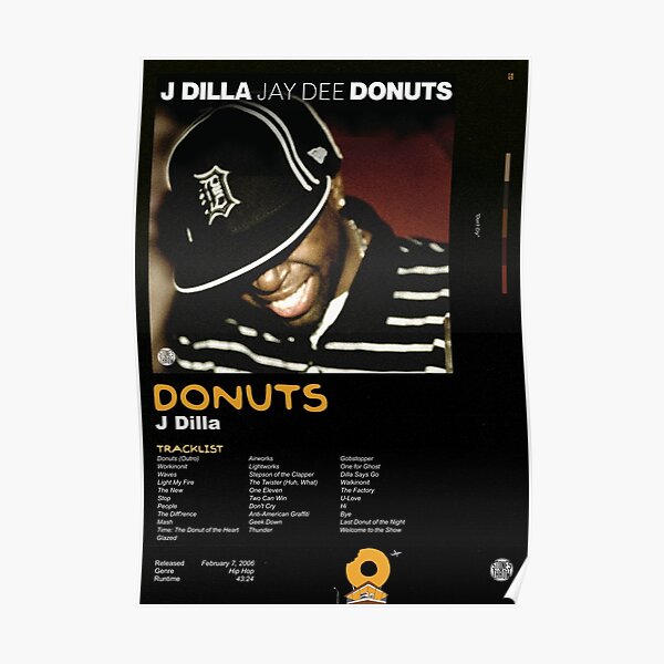 DONUTS J DILLA ALBUM ART PRINT Poster