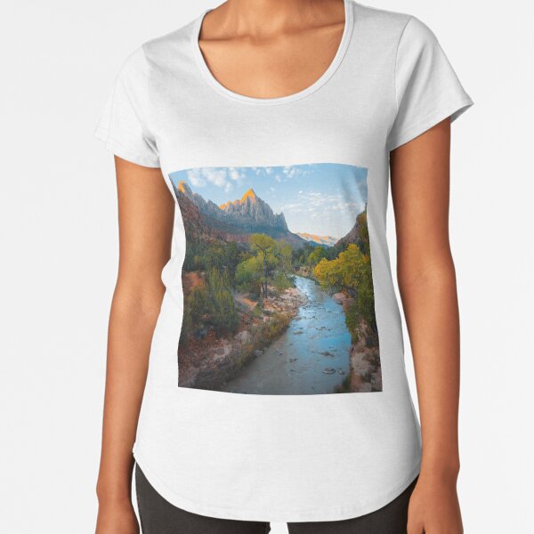 Great Outdoors Adventure Hikers Dream Premium Scoop T-Shirt