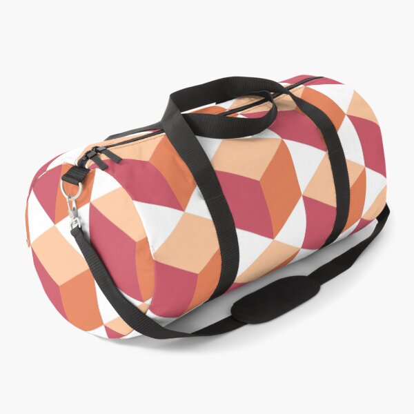 Item preview, Orange and Pink Cubes Pattern designed and sold by bubblyshades.