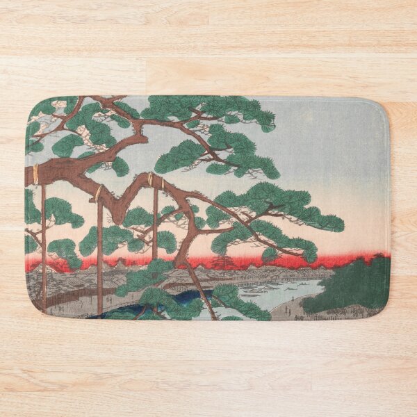 Item preview, Five Pines at Onagi Canal Vintage Ukiyo-e Japanese Art designed and sold by VintageArchive.
