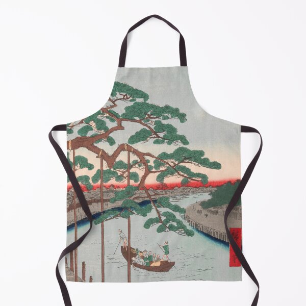 Item preview, Five Pines at Onagi Canal Vintage Ukiyo-e Japanese Art designed and sold by VintageArchive.