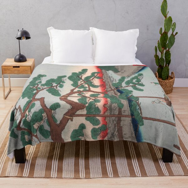 Item preview, Five Pines at Onagi Canal Vintage Ukiyo-e Japanese Art designed and sold by VintageArchive.