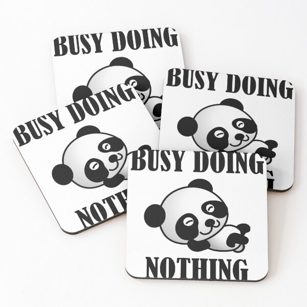 Item preview, Busy doing nothing panda designed and sold by odrito.