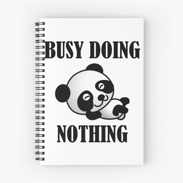 Item preview, Busy doing nothing panda designed and sold by odrito.
