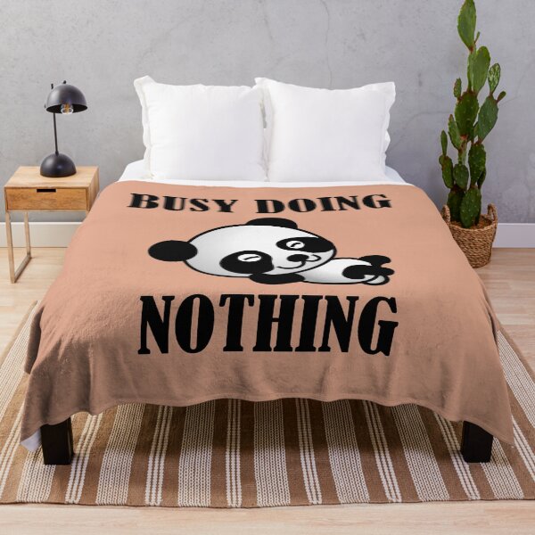 Item preview, Busy doing nothing panda designed and sold by odrito.