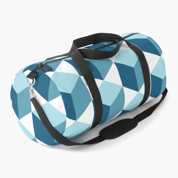 Item preview, Tones of Blue Cubes Pattern designed and sold by bubblyshades.