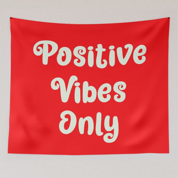 Item preview, positive vibes only designed and sold by LPDesignsUK.