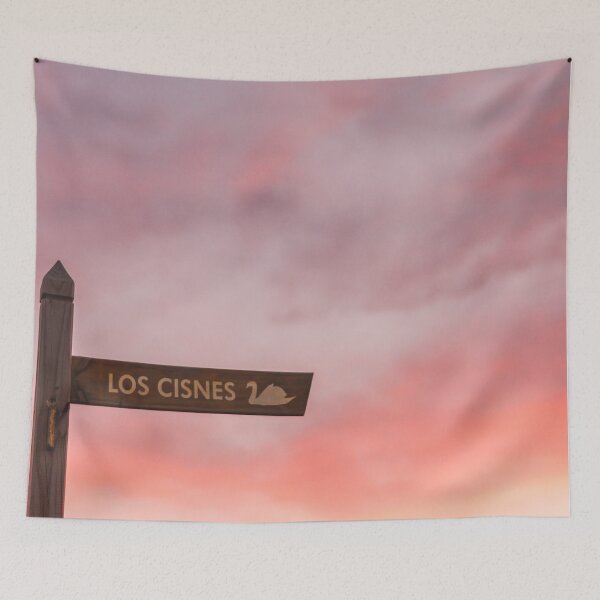Item preview, The swans - Clouded sunset and sign designed and sold by ninasclicks.