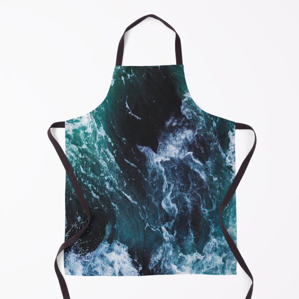 Item preview, dark and light blue rough ocean water waves designed and sold by The Red Shop.